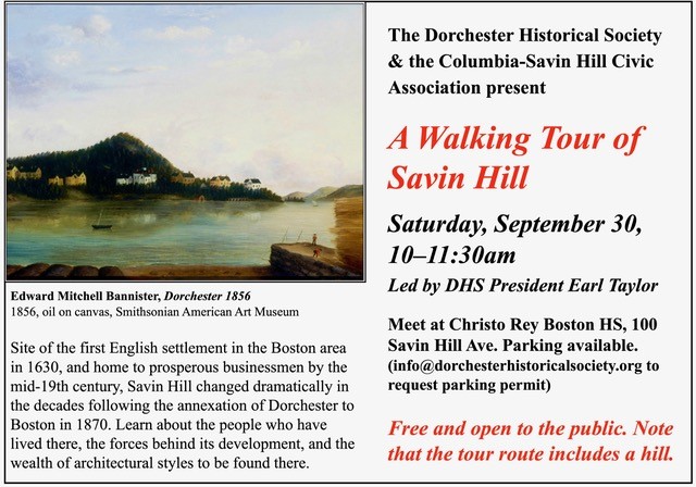 Savin Hill Walking Tour 2023 flyer